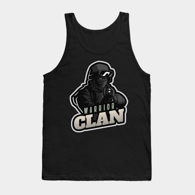 Warrior Clan Emblem for the true Gamers Tank Top by Naumovski